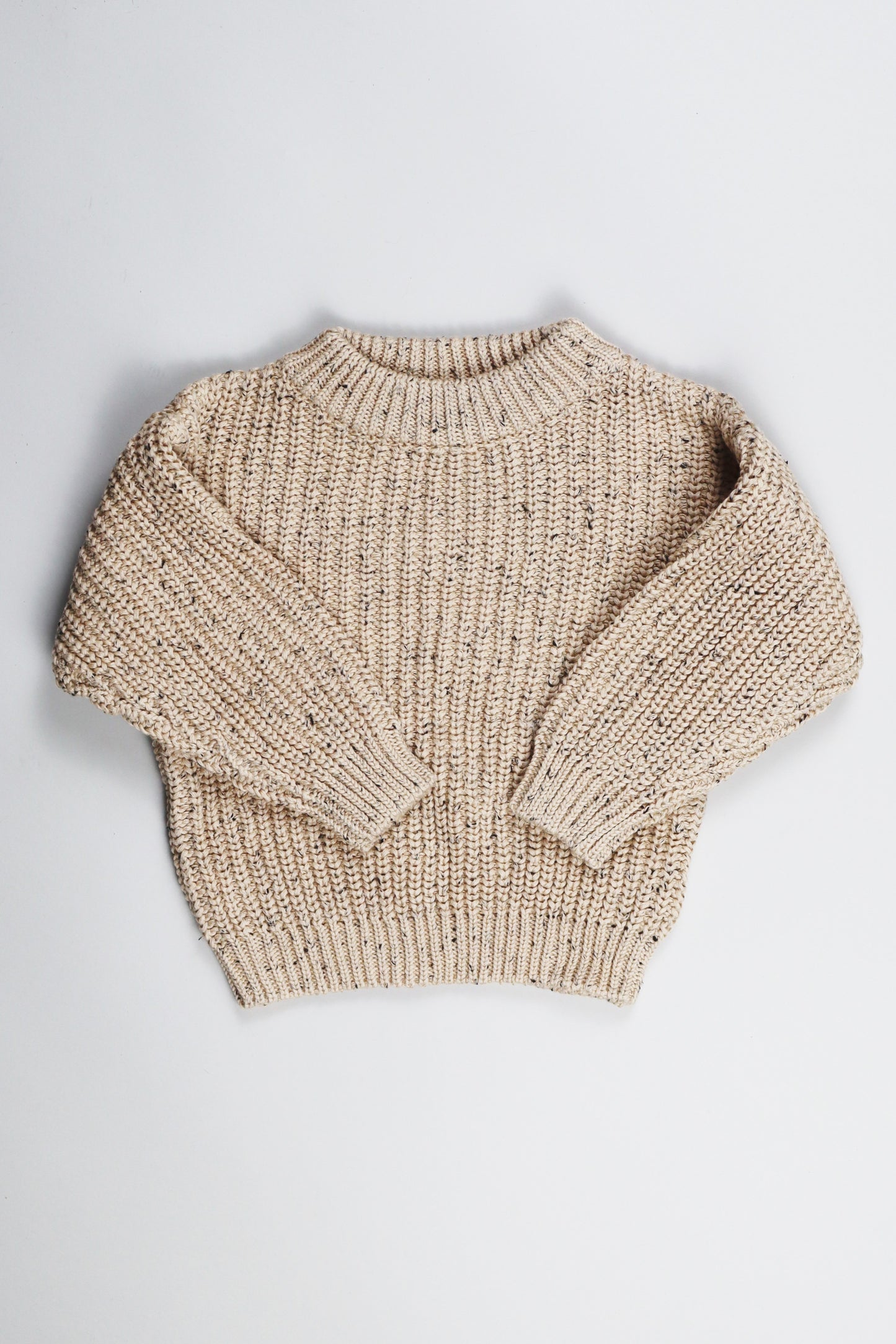 Pullover Speckled | Beige| Schwarz Gefleckt