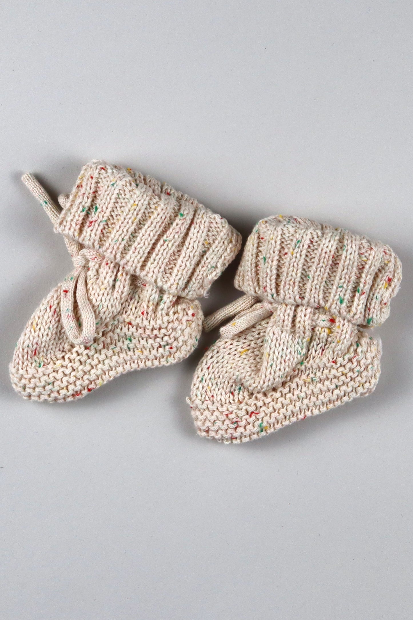 Babyschuh Strick | Speckled | Creme Bunt Gefleckt