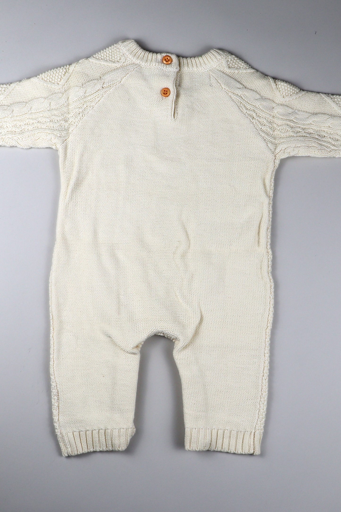 Baby Strick Overall | Creme