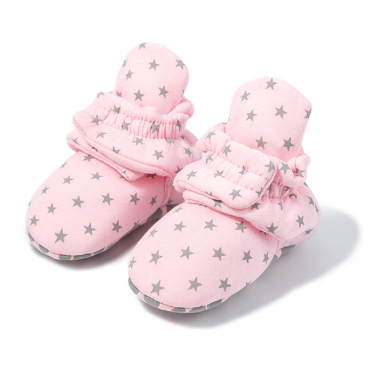 Babyschuh "Better than Socks" | Rosa mit Sternen