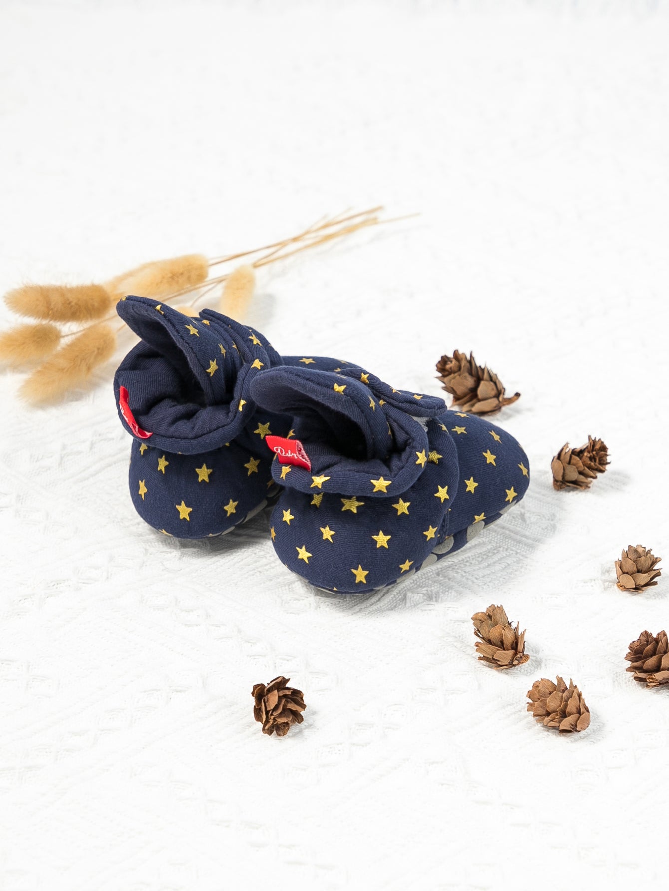 Babyschuh "Better than Socks" | Dunkelblau mit Sternen