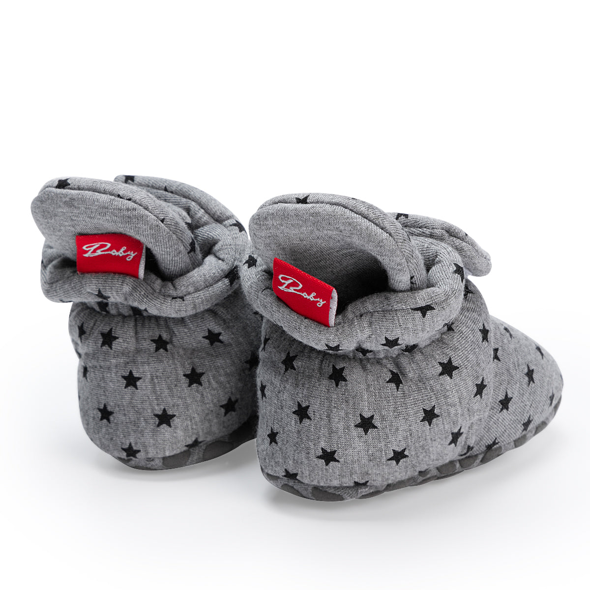 Babyschuh "Better than Socks" | Grau mit Sternen