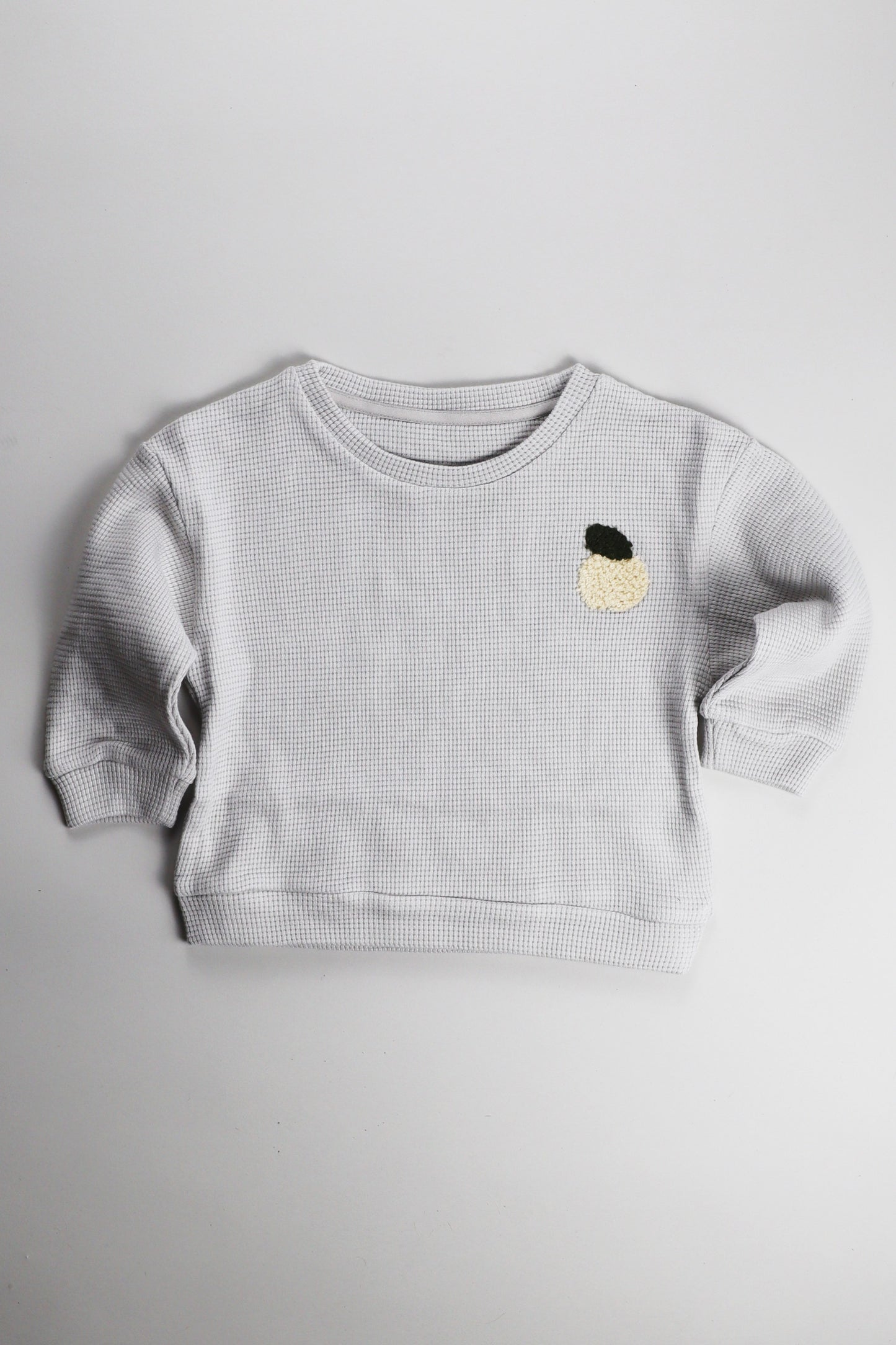 Sweater Apple | Grau