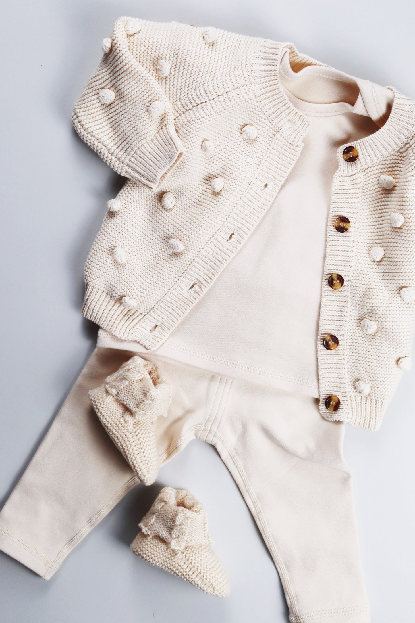 Strickjacke Knots | Beige